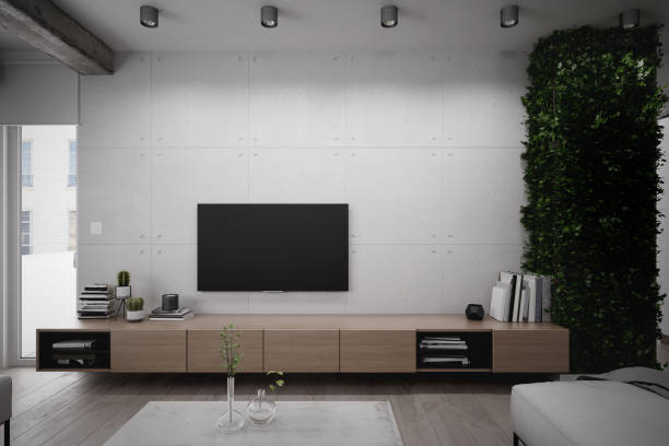 istock Tv shelf in the living room 992911046