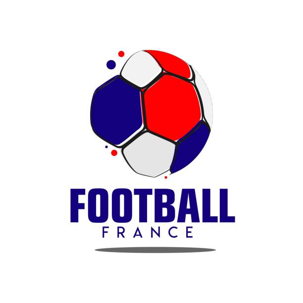法國足球標誌向量範本設計插圖 - as futbol 幅插畫檔、美工圖案、卡通及圖標