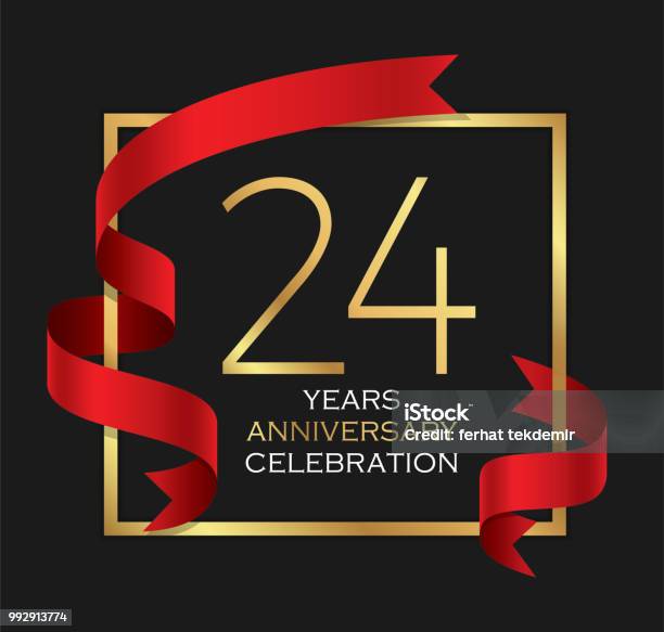 24 Fond De Célébration Anniversaire Ans Vecteurs libres de droits et plus d'images vectorielles de Affaires - Affaires, Affaires d'entreprise, Anniversaire d'un évènement