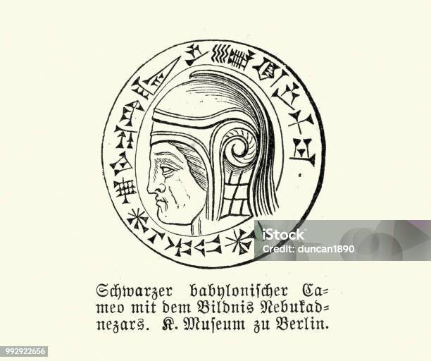 Bardonian Script Ancient Babylonian With Cuneiform Script Stock Illustration - Download ...