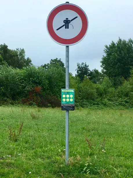 Trafficsign in the Nature