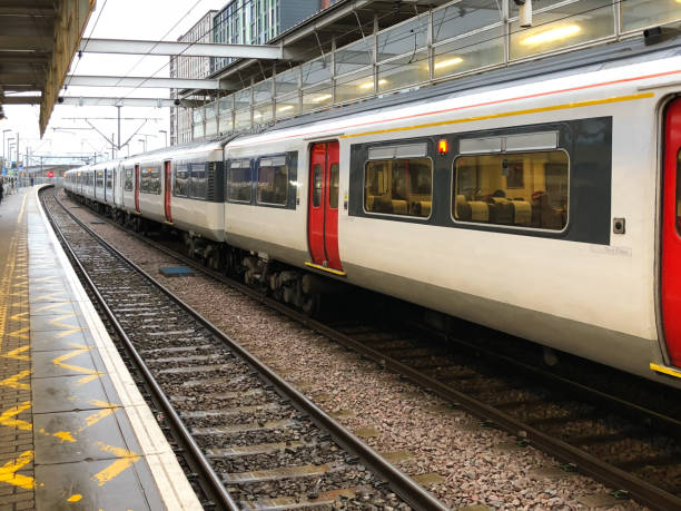 istock Train at the train station in london 992943090