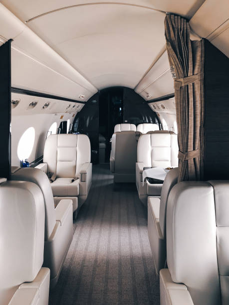 istock Interior of a private luxury jet 992943106