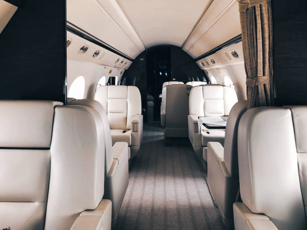 istock Interior of a private luxury jet 992943184