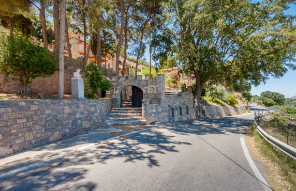 istock Entrance to the monastery Kremaston, Crete, Greece 992943436