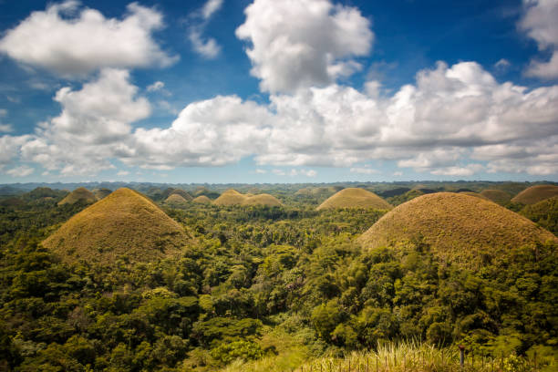 Chocolate Hills One of Bohol's famous tourist destination. chocolate hills photos stock pictures, royalty-free photos & images