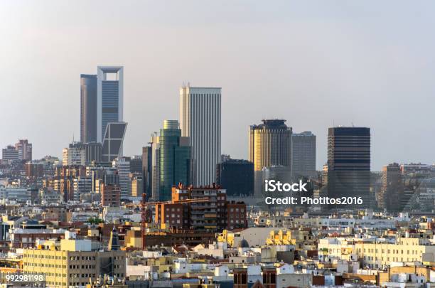 Madrid Financial District Stock Photo - Download Image Now - Madrid, Spain, City