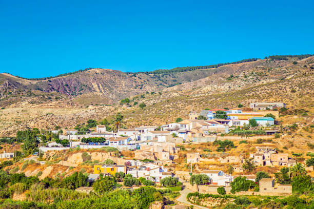 istock Panoramic view to the mountains in motion 992993864