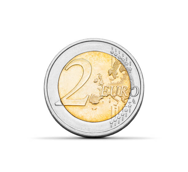 istock Two euro coin on white background 992997634
