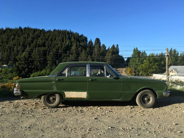 istock Old classic car parked outdoors 993002122