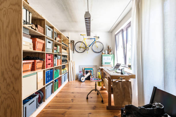 創造的なホーム オフィス - hobbies ストックフォトと画像