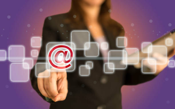 istock Businesswoman Pressing At Symbol 993025906