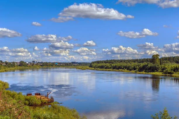 istock Sukhona River in Totma, Russia 993033416