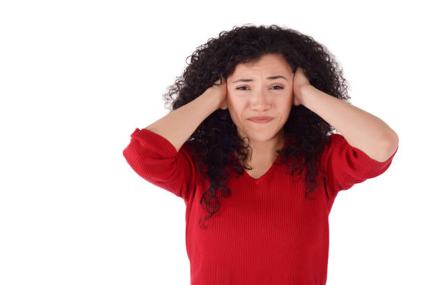 istock Beautiful woman is having headache. 993039604