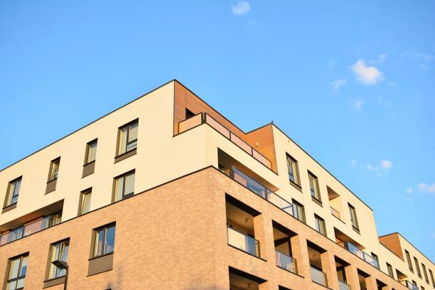 istock Modern apartment building exterior 993067640