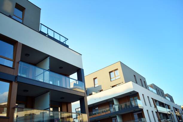 istock Modern apartment building exterior 993067786