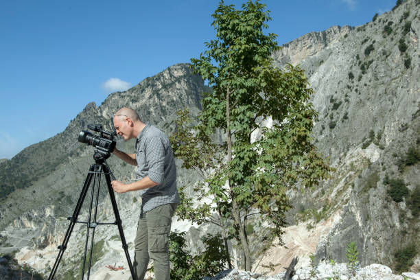 istock Camera Man in Italian Marble Quarry 993068418