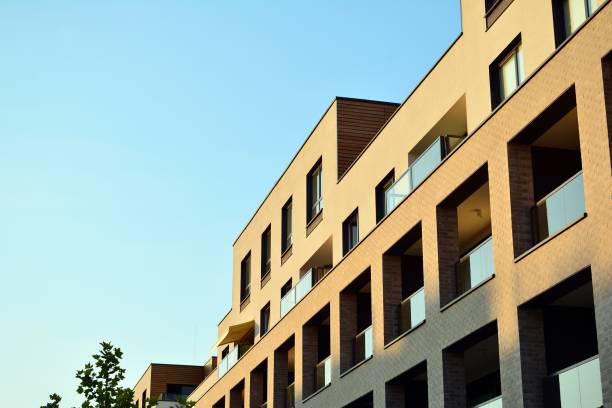 istock Modern apartment building exterior 993074042