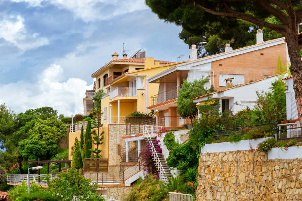 istock Villas in Spanish resort style. Blanes, Catalonia 993081792