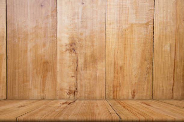 istock Blank wooden table of brown, copy space , mock up, abstract background 993082992