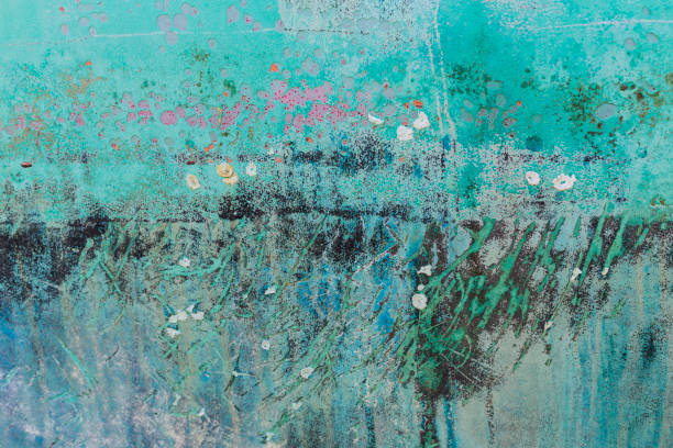 istock Rusty colorful painted metal texture close up 993088760