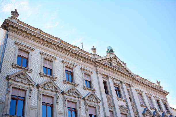 istock Beautiful old facade at a historic building 993098924