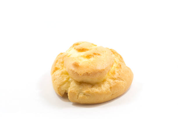 istock One round yummy profiterole isolated on a white background 993107580