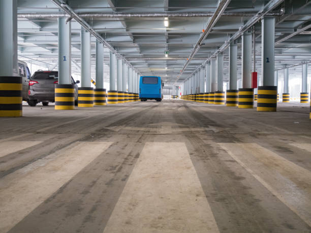 istock crosswalk with runaway bus at parking 993109834
