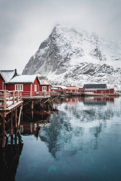 istock Winter fishing village 993113914