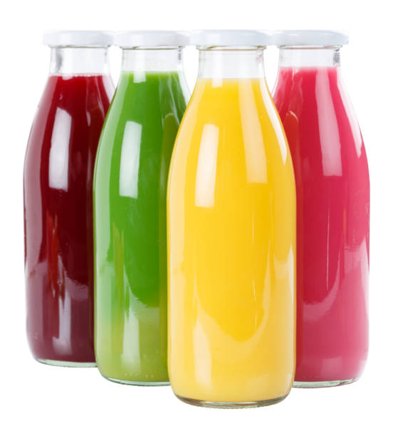 istock Juice smoothie fruit smoothies in bottle isolated on white 993119970
