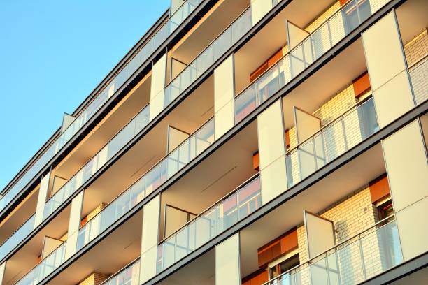 istock Modern apartment building exterior 993147462