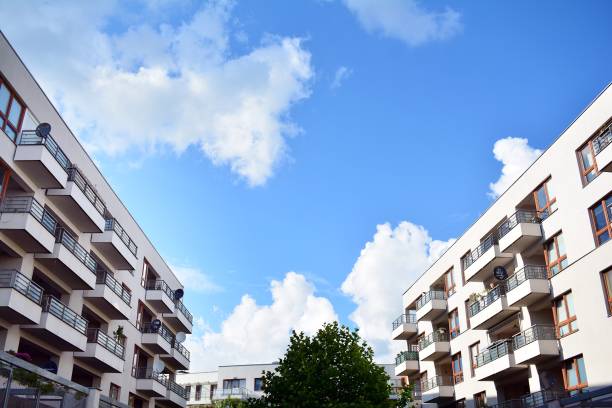 istock Modern apartment building exterior 993164144