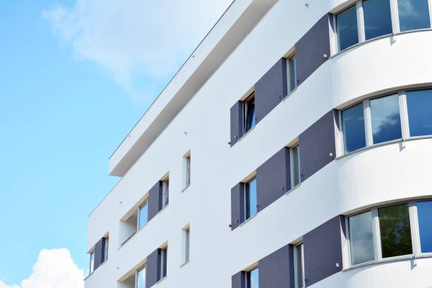 istock Modern apartment building exterior 993186494