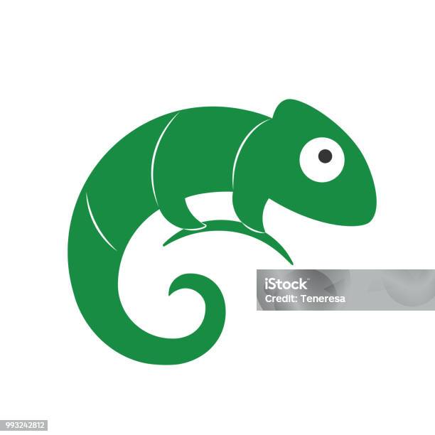 Lizard Symbol Vector Logo Template Stock Illustration - Download Image Now - Amphibian, Animal, Animal Wildlife