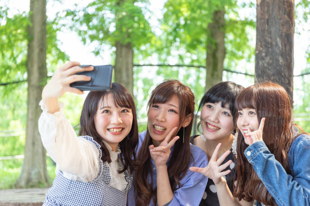 istock Girls taking self photos with a smartphone 993277698