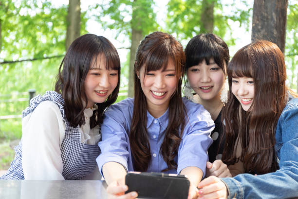 istock Girls taking self photos with a smartphone 993277986