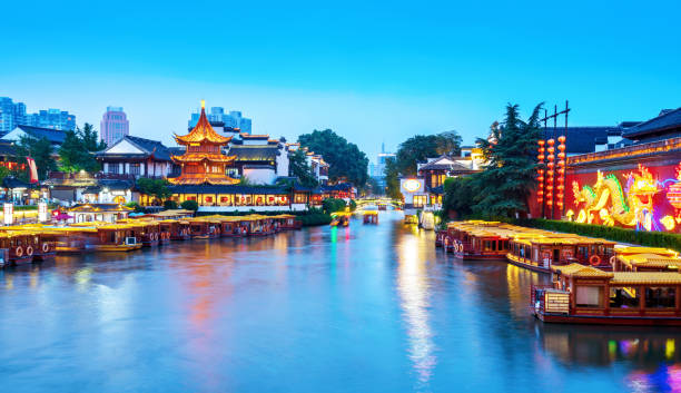 istock Nanjing Confucius Temple night view 993333470