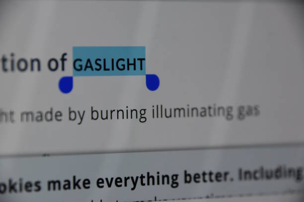 istock Verbal word interpretation OF GASLIGHTING 993340776