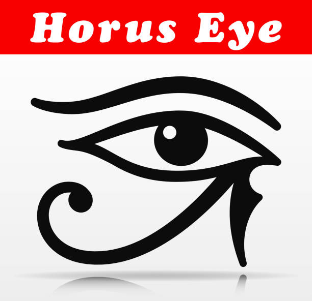 horus eye vector icon design Illustration of horus eye vector icon design horus stock illustrations