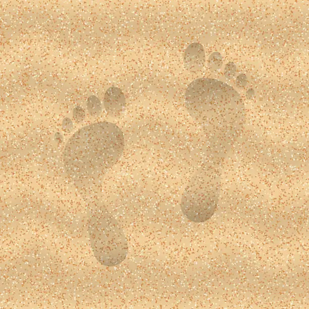 Vector illustration of Sand of the beach