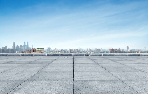 istock City skyline and marble floor 993351028