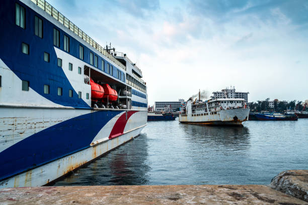 istock Large passenger ship on the pier 993358260