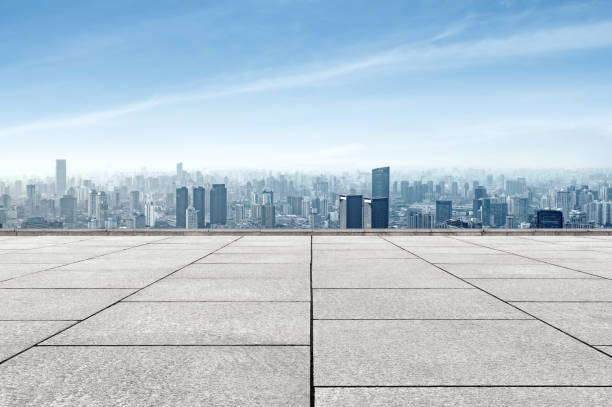 istock City skyline and marble floor 993358344