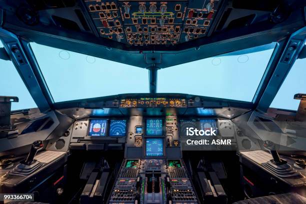 A View Of The Cockpit Stock Photo - Download Image Now - Cockpit, Airplane, Fighter Plane