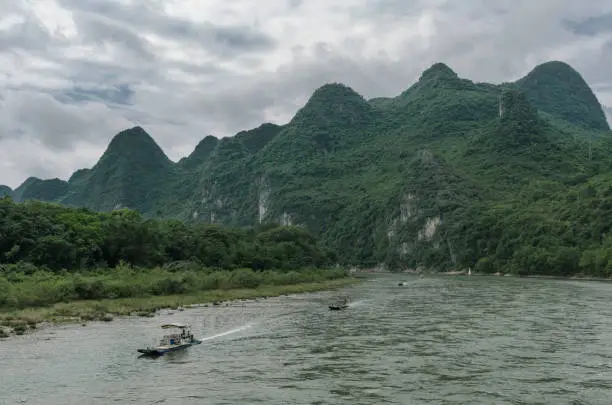 Photo of Li River wash painting, Guilin