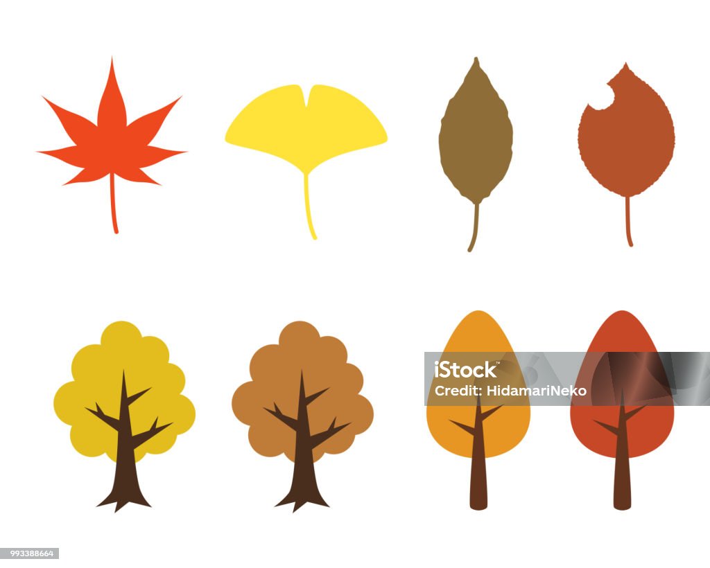 Autumn leaves Illustration of Autumn leaves. Autumn Leaf Color stock vector