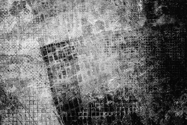 istock Texture grunge black and white. Abstract monochrome background 993425550