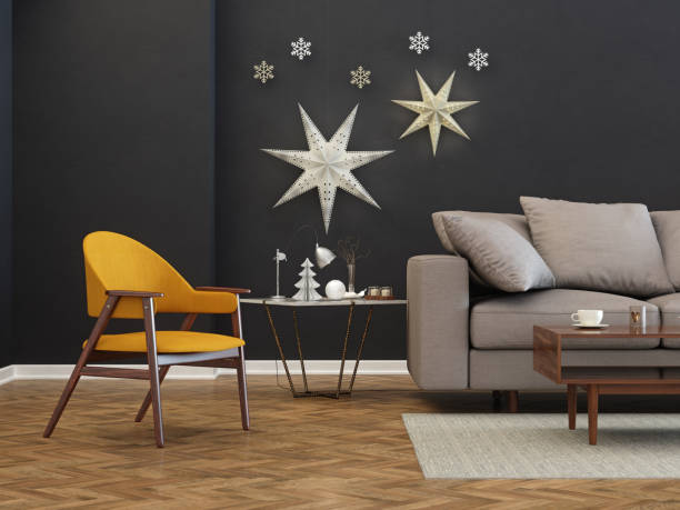 istock Modern Living room with stars on the wall 993438562