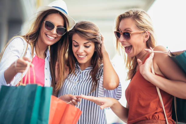 istock Three women shopping together. 993442530
