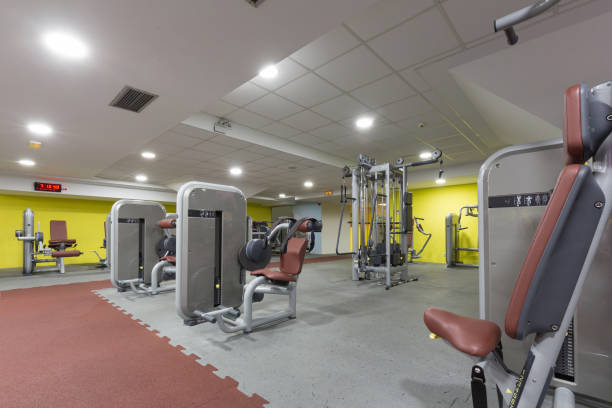 istock Interior of a gym with equipment 993444080